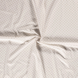 Katoen Print Kerst - Ster - Off White 