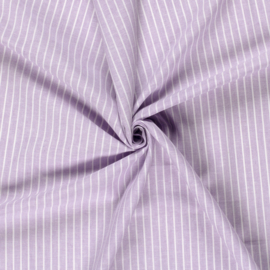 Linnen Katoen -Chambré - Streep  - Lilac 043