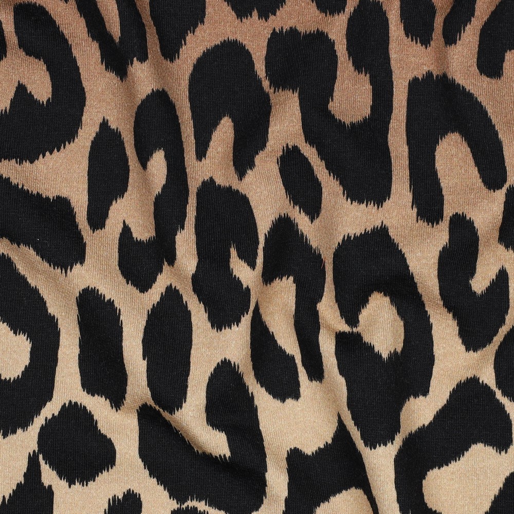 Verhees Textiles - French Terry - Animal Skin  - Light Brown