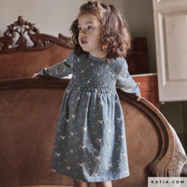 Katia Fabrics - Jersey - Small Flower - Blue