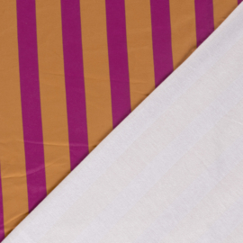 French Terry - Stripes Vertical - Pink Orange