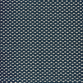 katoen Print - Voile - Batik - Fishes   - Indigo