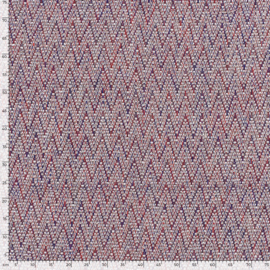 Jacquard - Zigzag - Red