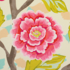 Swafing - Boho Velvet by Bienvenido Colorido - Flowers - Ecru
