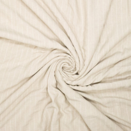 Viscose Linnen  Mix  - Stripes - Beige