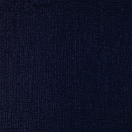 Double Gauze Glitter - Verhees Textiles - Dark Blue