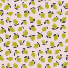 Tricot print | Lemon and Lime | Pink