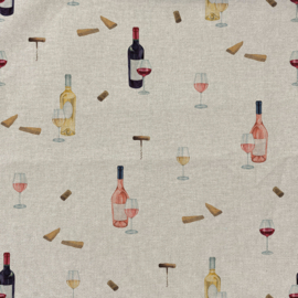 Verhees Textiles - Canvas Linnenlook  - Wine