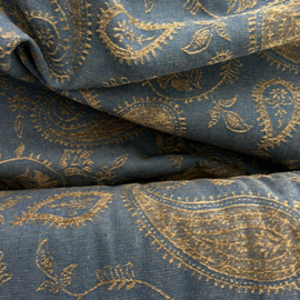 Jeans - Chenille Jacquard  -  Mid Blue