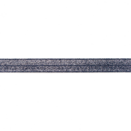 41089 elastisch  biaisband Donkerblauw  15  mm
