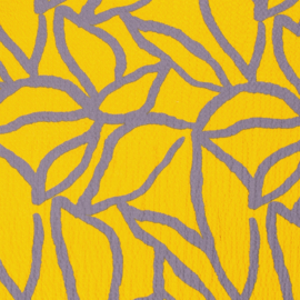 Viscose Crincle - Yellow Lilac
