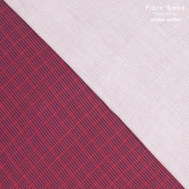 Fibremood  - Odile - Crepe Pied de Poule Diamond - Purple Black
