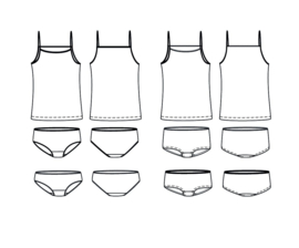 Ikatee Pattern | Belle underwear set - Girl 3/12