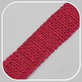 40904 jute band Donkerrood / 25 mm