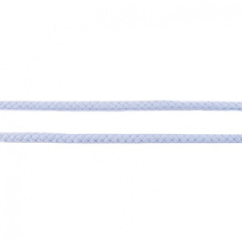 Katoenen Koord - Dubbelgeweven - 8 mm -  Lichtblauw