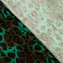 Bont Kortharig - Animal Print - Green