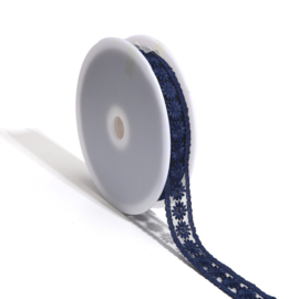 Band - Madeliefje Tuleband - 22 mm - Dark Blue