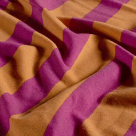 French Terry - Stripes Vertical - Pink Orange