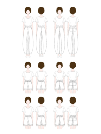 Notches - Tikki  - Paper Pattern - Broek & Short