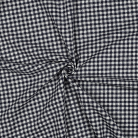Verhees Katoen - Garengeverfd - Ruit S  - Flannel - Marine