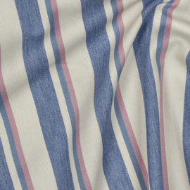 Verhees - Denim - Stripes - Garengeverfd - Pink Blue