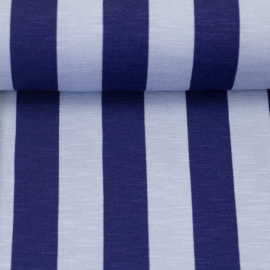Swafing Tricot - Viscose Jersey - Happy Stripes by Cherry Picking - Blue
