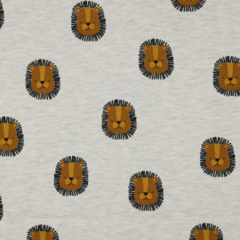 Sweat Melange - Lions  - Ecru