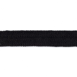 Tresband - Wollook - 30 mm - Zwart