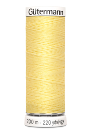 Gutermann garen 200 meter - Popcorn  Geel 578