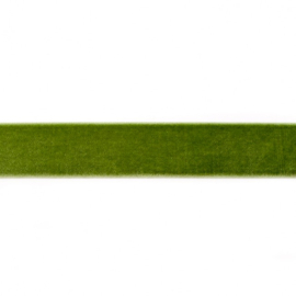 Fluweelband - 25 mm - DonkerLime