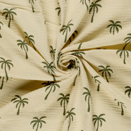 Double Gauze - Palm Trees - Sand