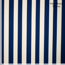 Fibremood Dasha  -  Katoen  - Stripes - White and Dark Blue