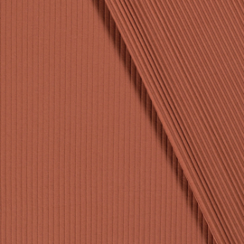 Jersey Tricot Rib - Red Wood 014