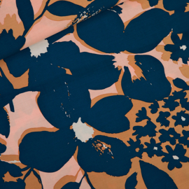 See You at Six - Shadow Flowers  - Ecovero Viscose Rayon Satin