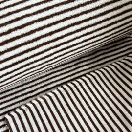 Teddy -  Lines   - Ecru Dark Brown