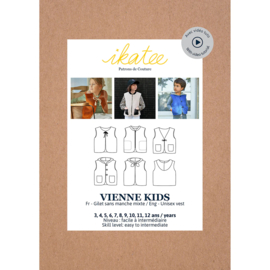 Ikatee Patterns - Vienne Kids Vest - 3 /12 yr - Paper Sewing Pattern