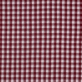 Verhees Textiles - Double Gauze - Double Sided   - Checks  - Burgundy