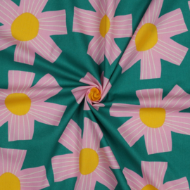 Nerida Hansen - Cotton Voile - Sunny Days  - Petrol Pink