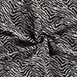 Jacquard Brushed - Zebra Ecru
