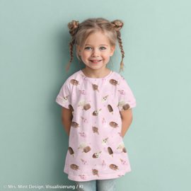 Swafing Tricot Jersey  - Too Cute to melt by mrs  Mint design - Pink
