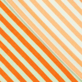 Nicky Velours  - Stripes  -  Orange Mint