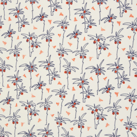 Swafing - French Terry- Aloha - Palm Trees - Off White