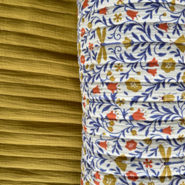 Stepped - Quilted - Flowers   - Double Sided -  Scarabee   - Curry Yellow