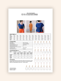 Notches - Dila - Paper Pattern - Blouse en Jurk