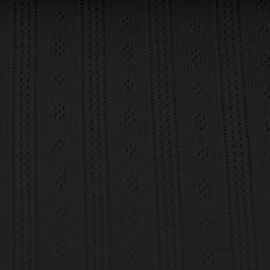 Swafing - Tricot Pointelle - Tiana - Black 299
