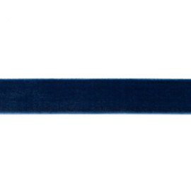 Fluweelband - 25 mm - DonkerBlauw