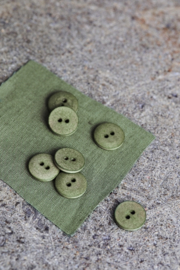 Mind the Maker | Curb Cotton  Button - 18 mm - Olive Green