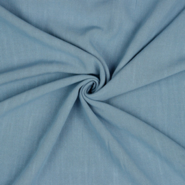 Linen - Viscose Washed- Blue - 018