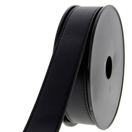 Tassenband - Imitatieleer - 30 mm -  Zwart