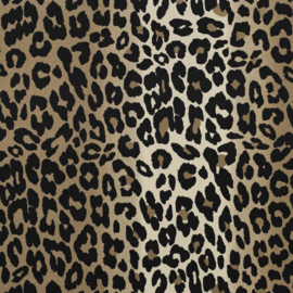 Cotton Twill Stretch - Leopard Brown